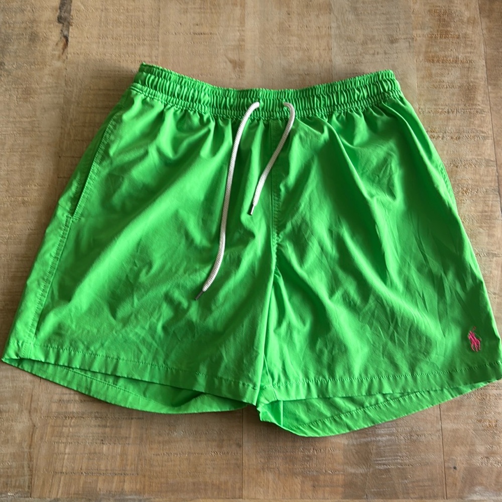 Polo by Ralph Lauren Green Swim Trunks